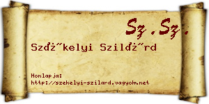 Székelyi Szilárd névjegykártya