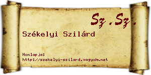 Székelyi Szilárd névjegykártya