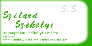 szilard szekelyi business card